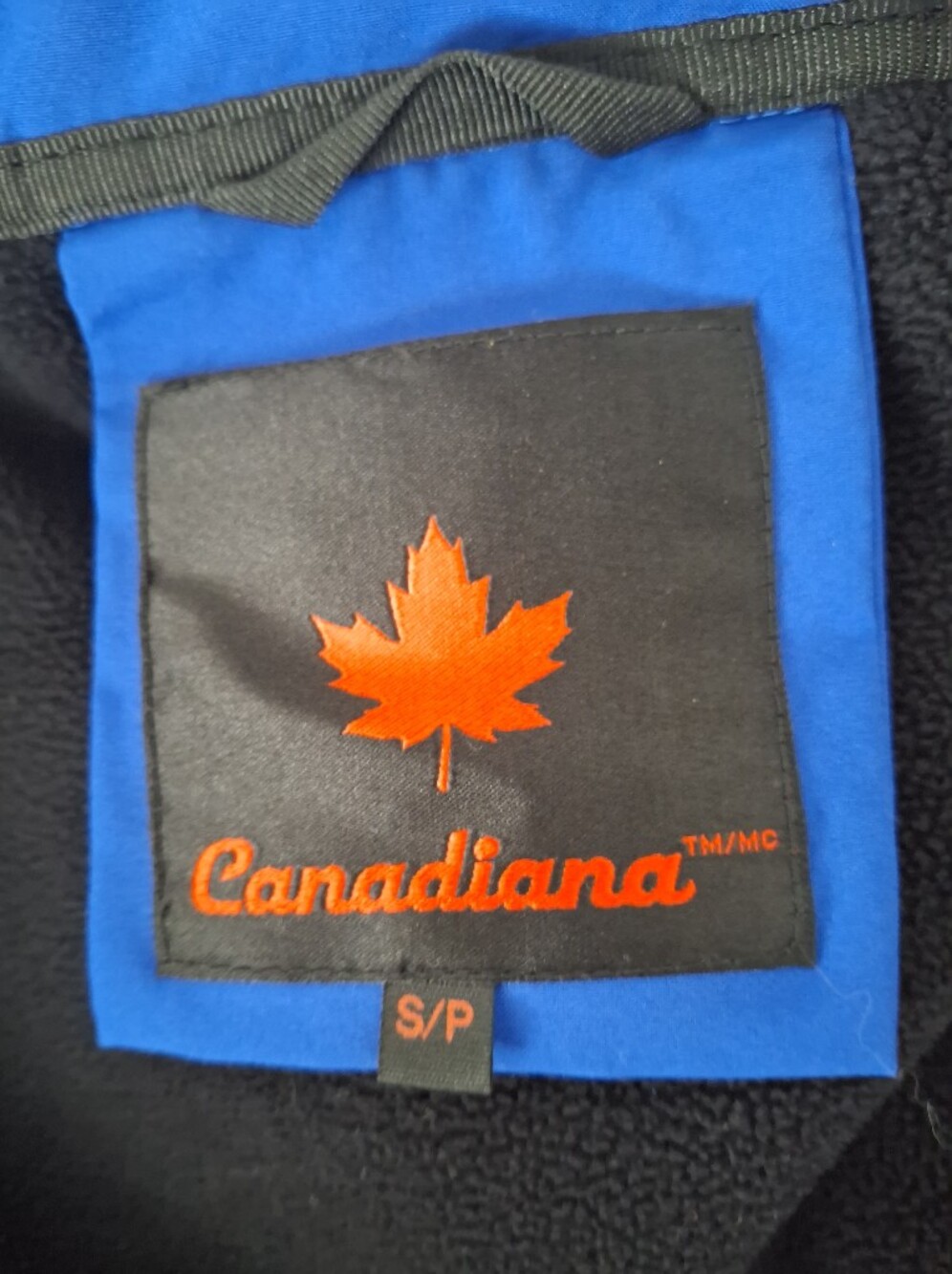 Canadiana NWOT Women's Blue Hooded National Geo Reflective Jacket. Ladies S. - Picture 4 of 13